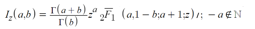 complete definition of regularized incomplete beta function