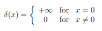 dirac's delta function