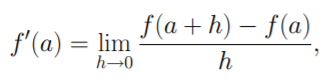 instantanous rate of change formula