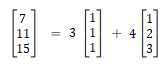 linear combination