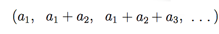 sequence of partial sums example