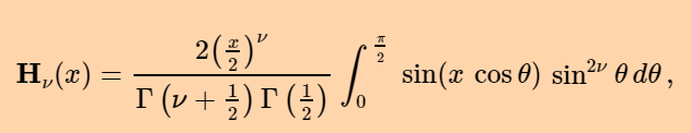 struve function definition