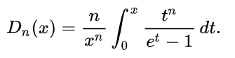 debye function