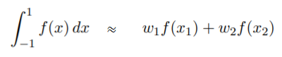 gaussian quadrature formula