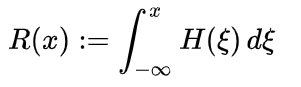 heaviside step integral