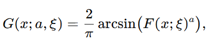 new arcsine distribution pdf