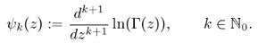 polygamma loggamma