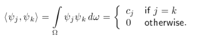 orthogonal functions linear algebra