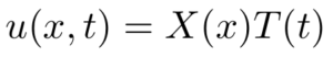 variables separation ansatz is a separable function
