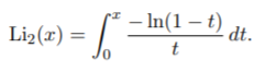 dilogarithm integral