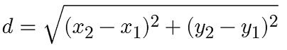 distance formula