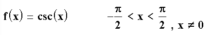 inverse cosecant function