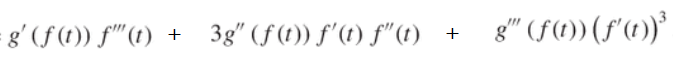 solution for faa di bruno example