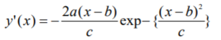 gaussian first derivative