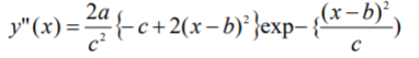 gaussian second derivative