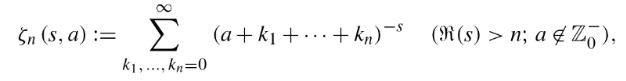 hurwitz zeta function