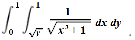 order of integration example