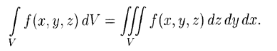 triple integral