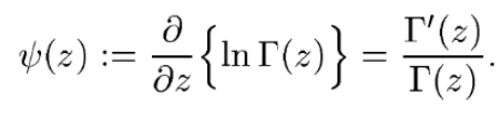 definition of the digamma function