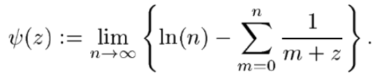 limits digamma