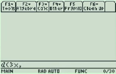 derivative 3x