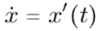 first derivative newton notation