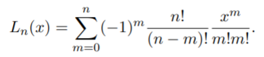 solution to laguerre equation