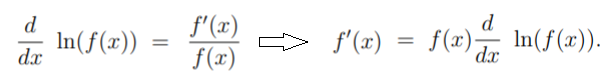 logarithmic differentiation formula