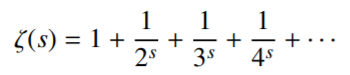 riemann zeta function