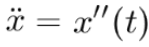 second derivative newton notation