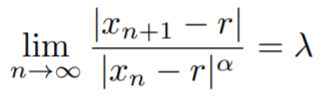 rate of convergence