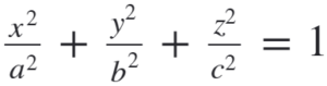 ellipsoid equation