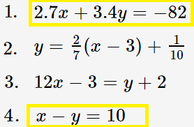 standard form example solution