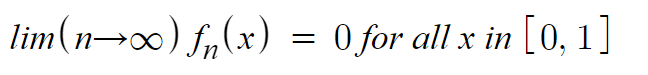 pointwise convergence example formula