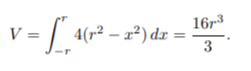integral cross sectional volume