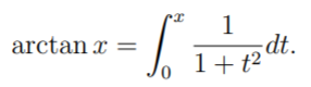 arctan integral