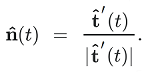 constructing the unit normal vector 2