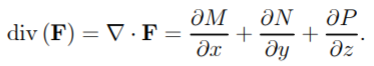 divergence of a vector field