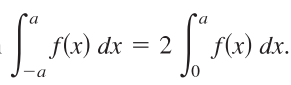 Integration of Even and Odd Functions