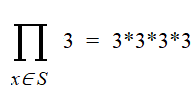 example of product notation