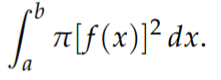 formula for disc method