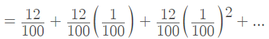 geometric series as a decimal expansion