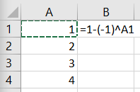 generating terms of a sequence in excel