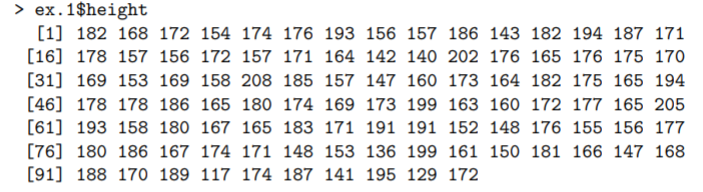 numeric sequence