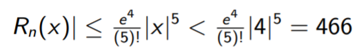 taylor's inequality example solution