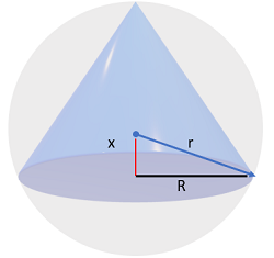 volume of cone finding volume step 3