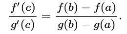 cauchy's extended mean value theorem