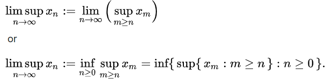 lim sup definition