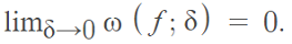 limit moduli of function