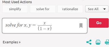 solve for x